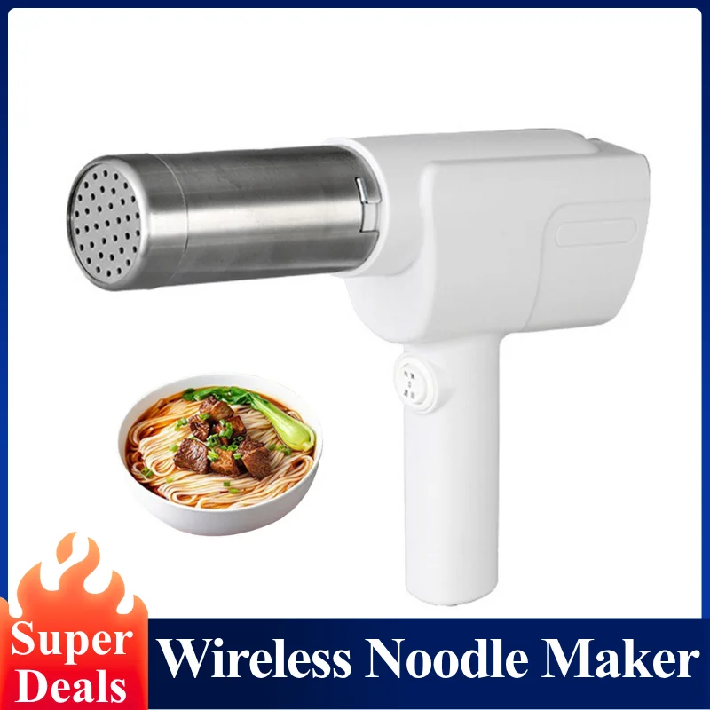 Wireless Noodle Maker Electric Pasta Maker Machine with 1500 mAh Battery, Easy Clean Home Kitchen Tool, Ideal for Homemade Ramen