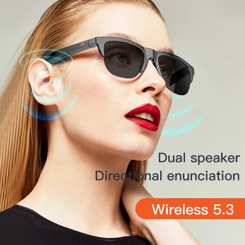 Smart  Sunglasses Glasses Wireless Bluetooth Call Outdoor Sports Headphones HIFI Blue Light Waterproof Anti-UV