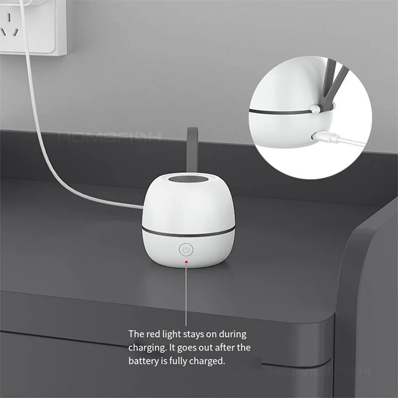 Newest Portable Pacifier Sterilizer Case with UV Light Travel Rechargeable Sanitizer Box