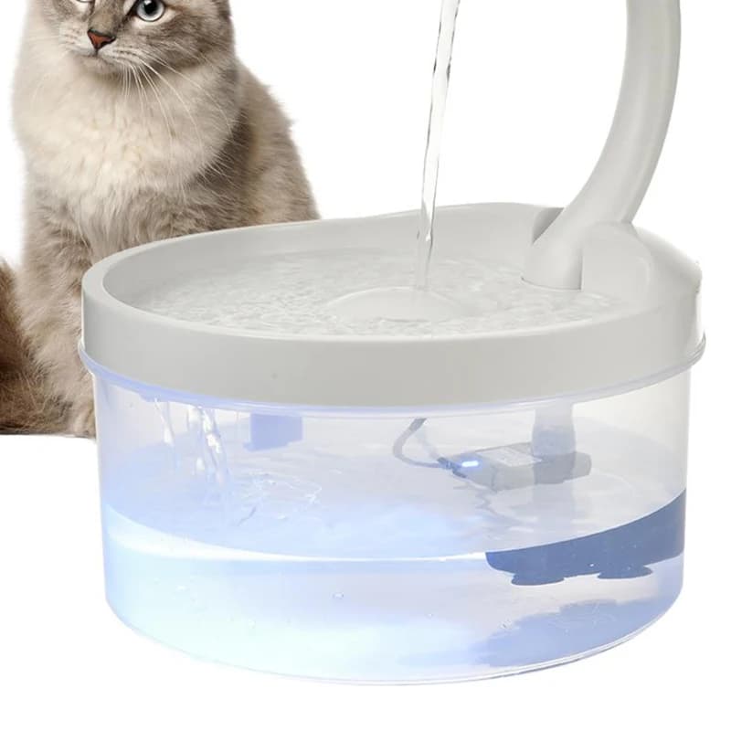 2L Automatic Pet Water Fountain With Led Light USB Electric Cat Drinking Feeder Bowl Quiet Dog Drinker Dispenser Dog Accessories